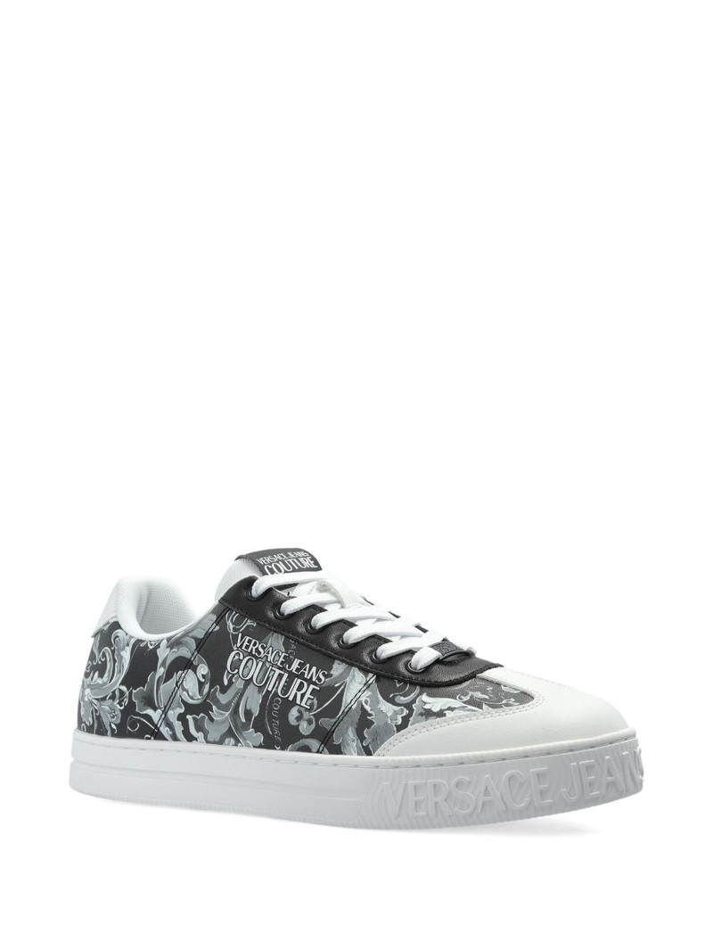 VERSACE JEANS COUTURE floral-print sneakers outlook