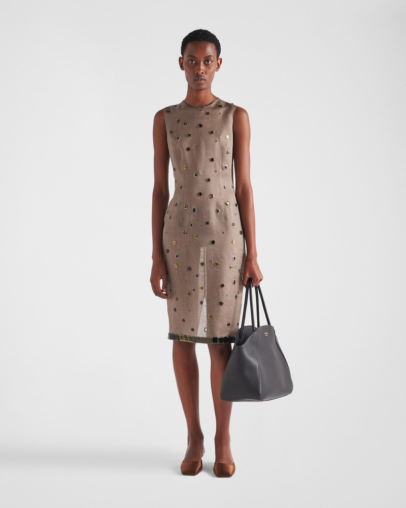 Prada Organza dress with grommet embellishment outlook