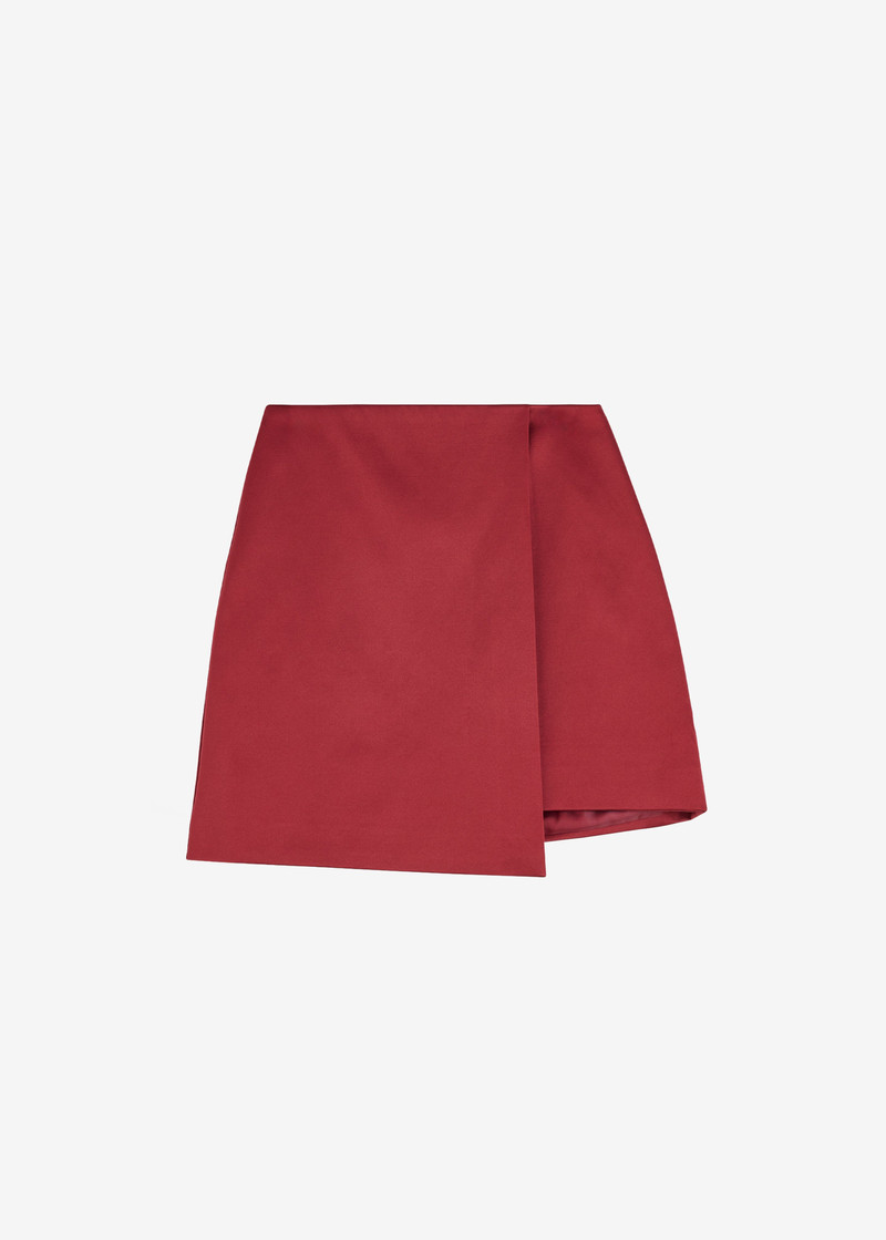 By Malene Birger Raye Mini Skirt - Cabernet 1