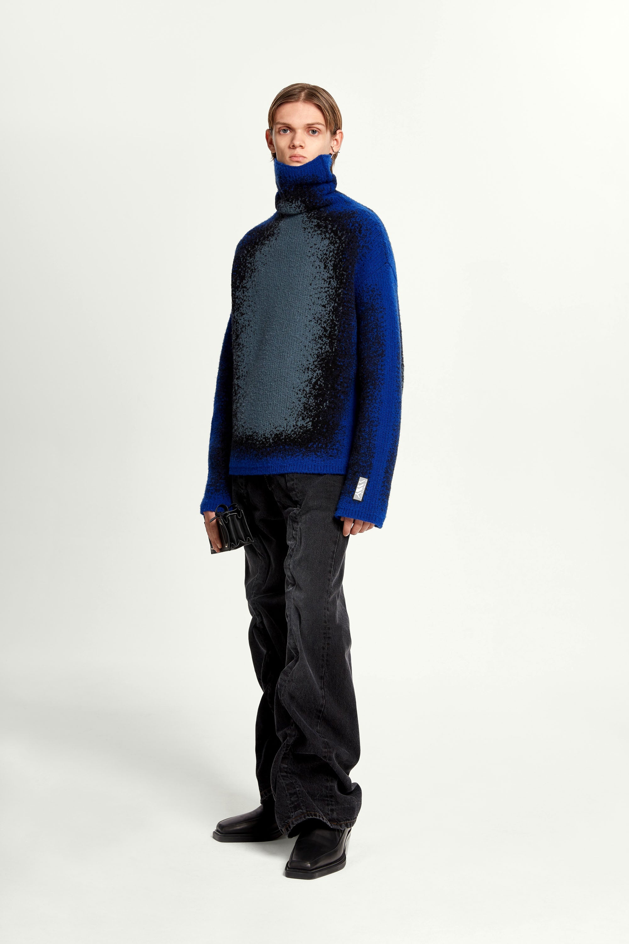 Gradient Heavy Knit Turtleneck - 5