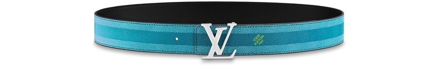 LV Initiales Damier Stripes 40MM Reversible Belt - 2