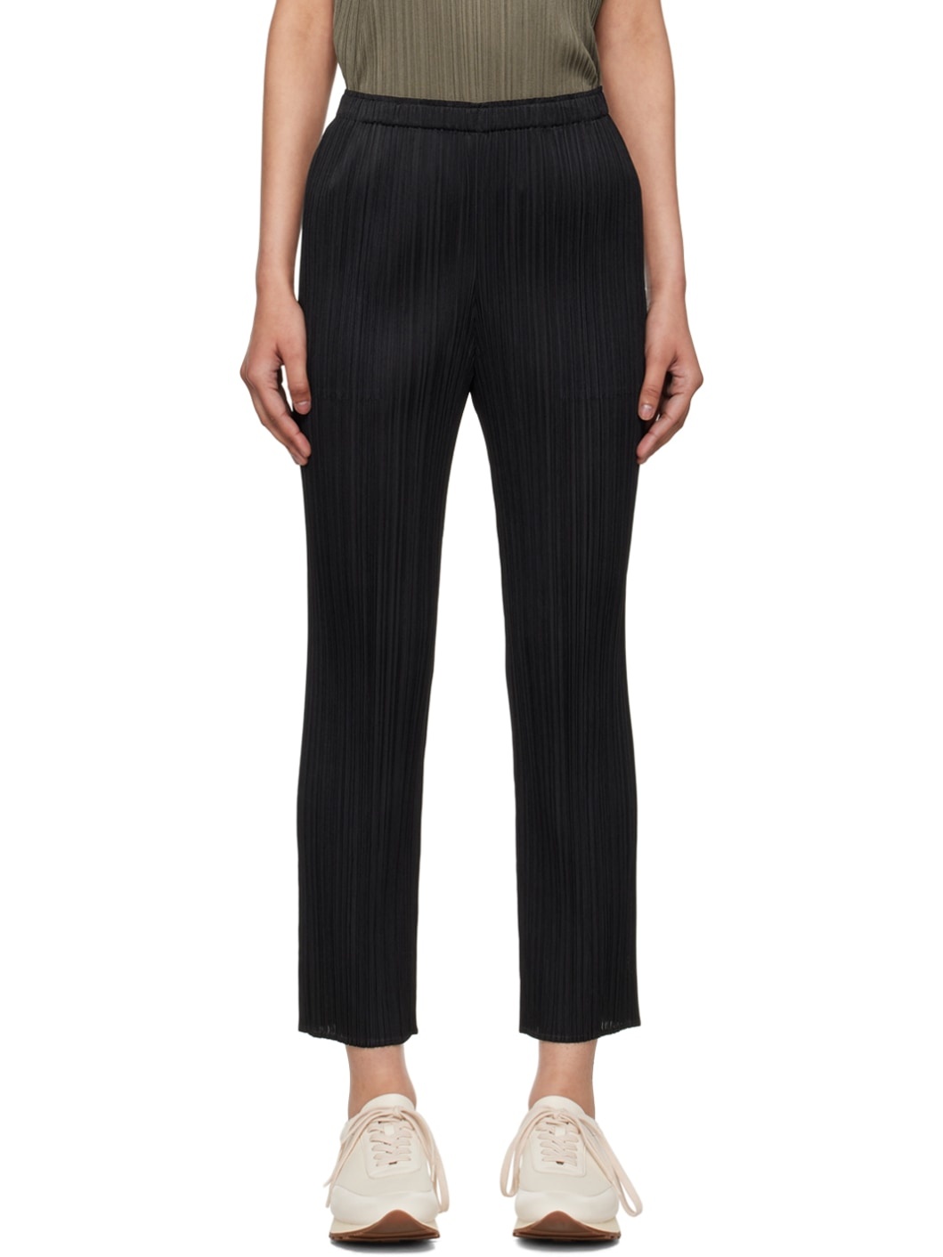 Black Pleated Trousers - 1