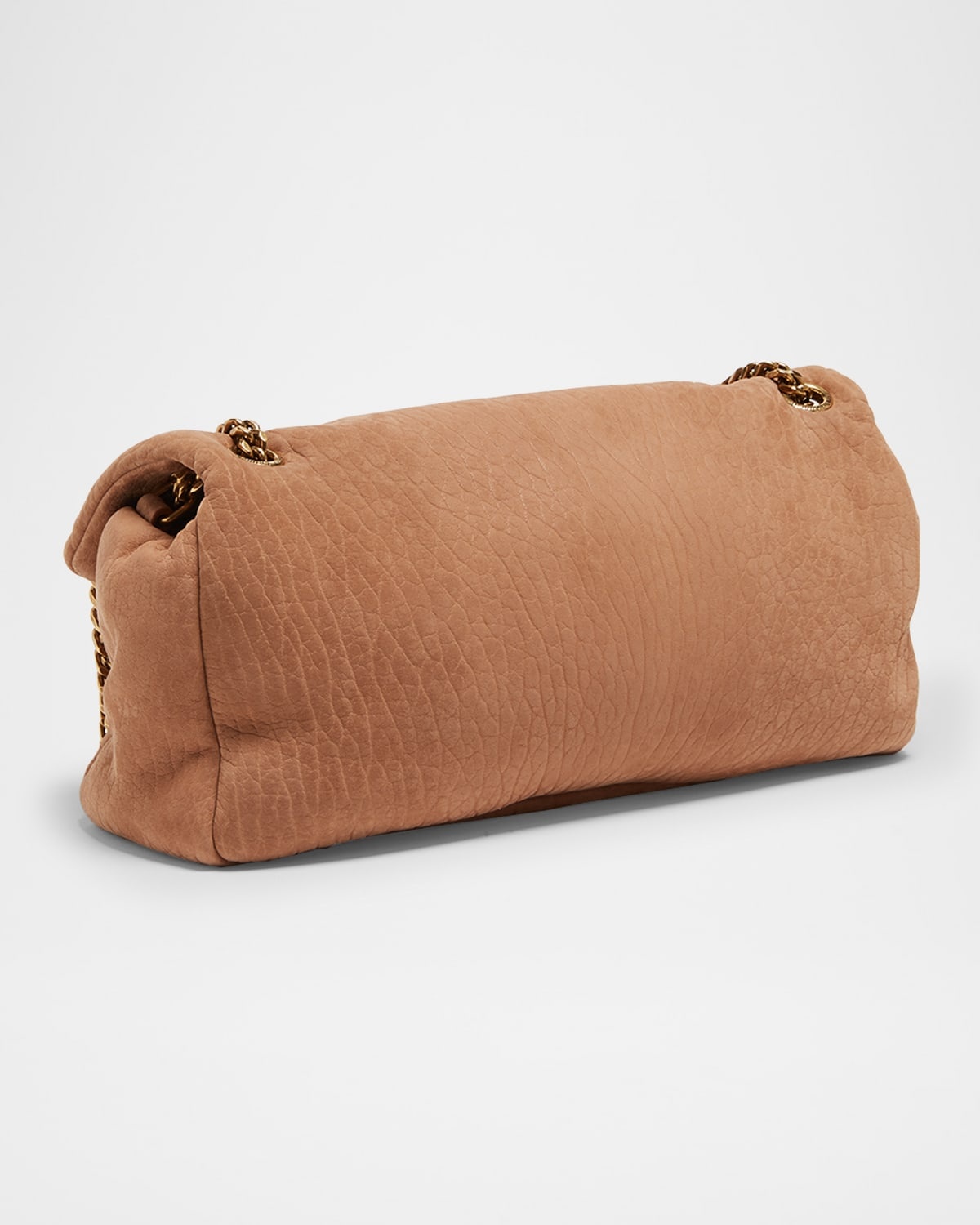 Calypso Medium YSL Shoulder Bag in Grained Nubuck Leather - 3