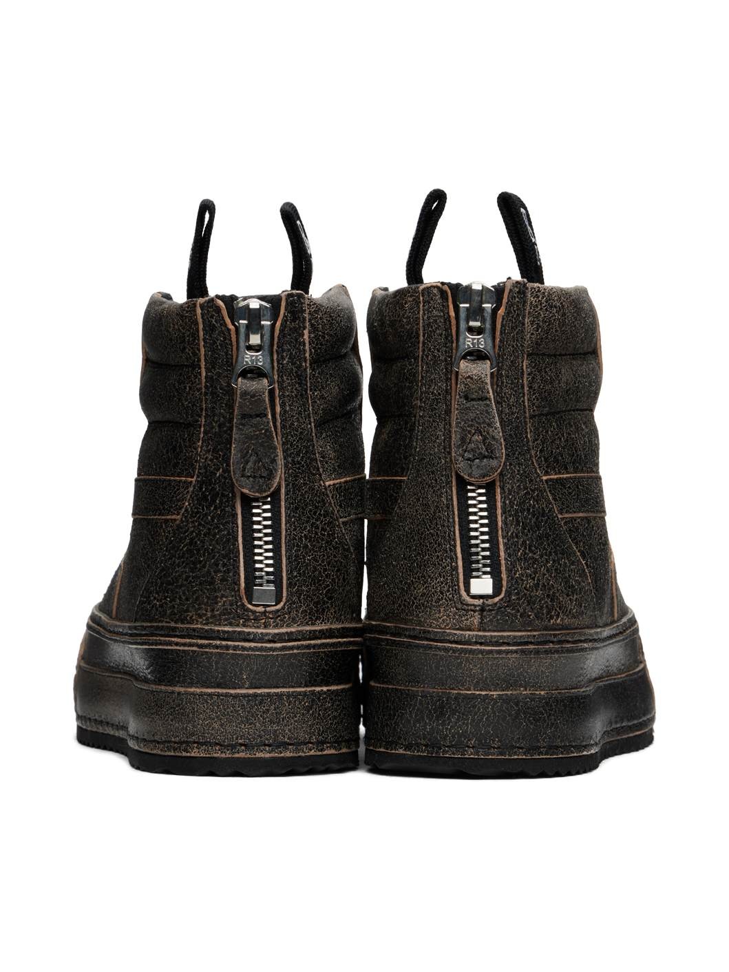 Black Rogue Distressed Sneakers - 2