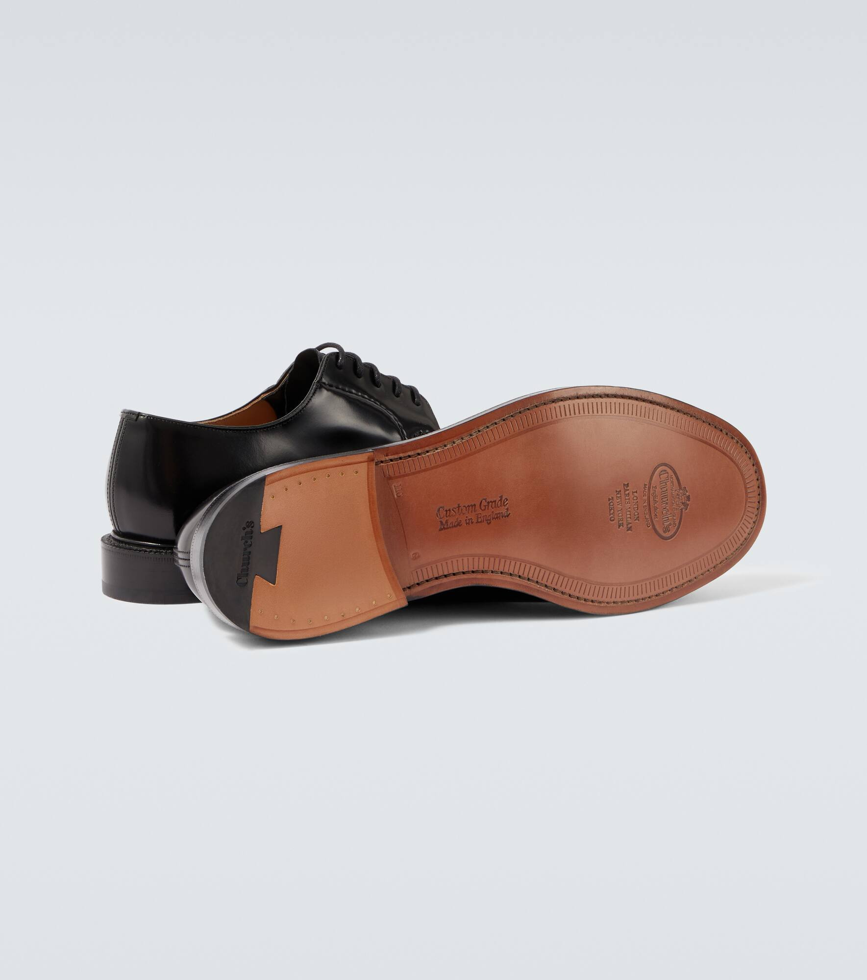 Shannon polished Derby shoes - 7