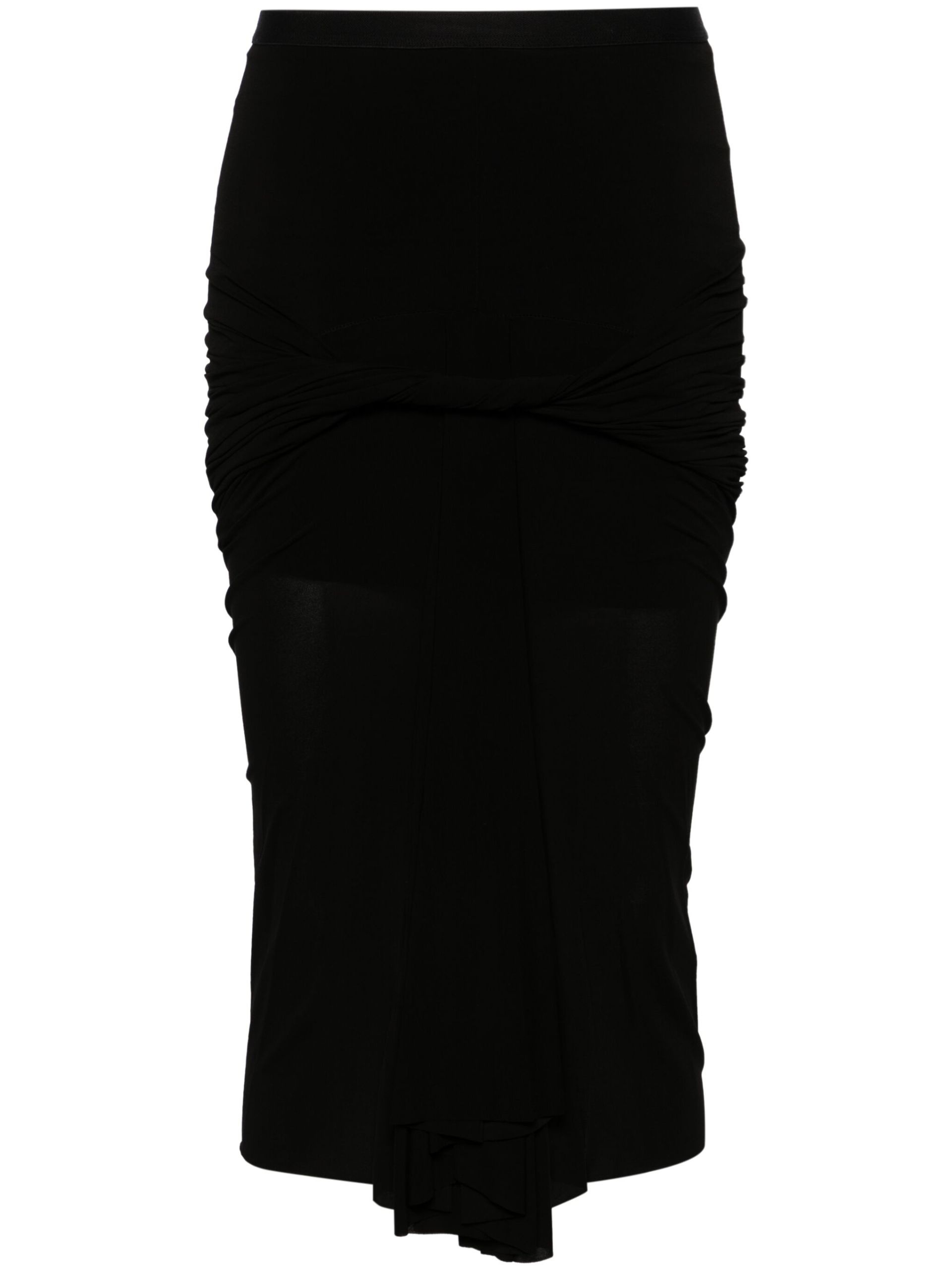 【関税＆送料込み】Rick Owens Skirt With Drape DRKSHDW cotton maxi skirt in black - Rick Owens | Mytheresa