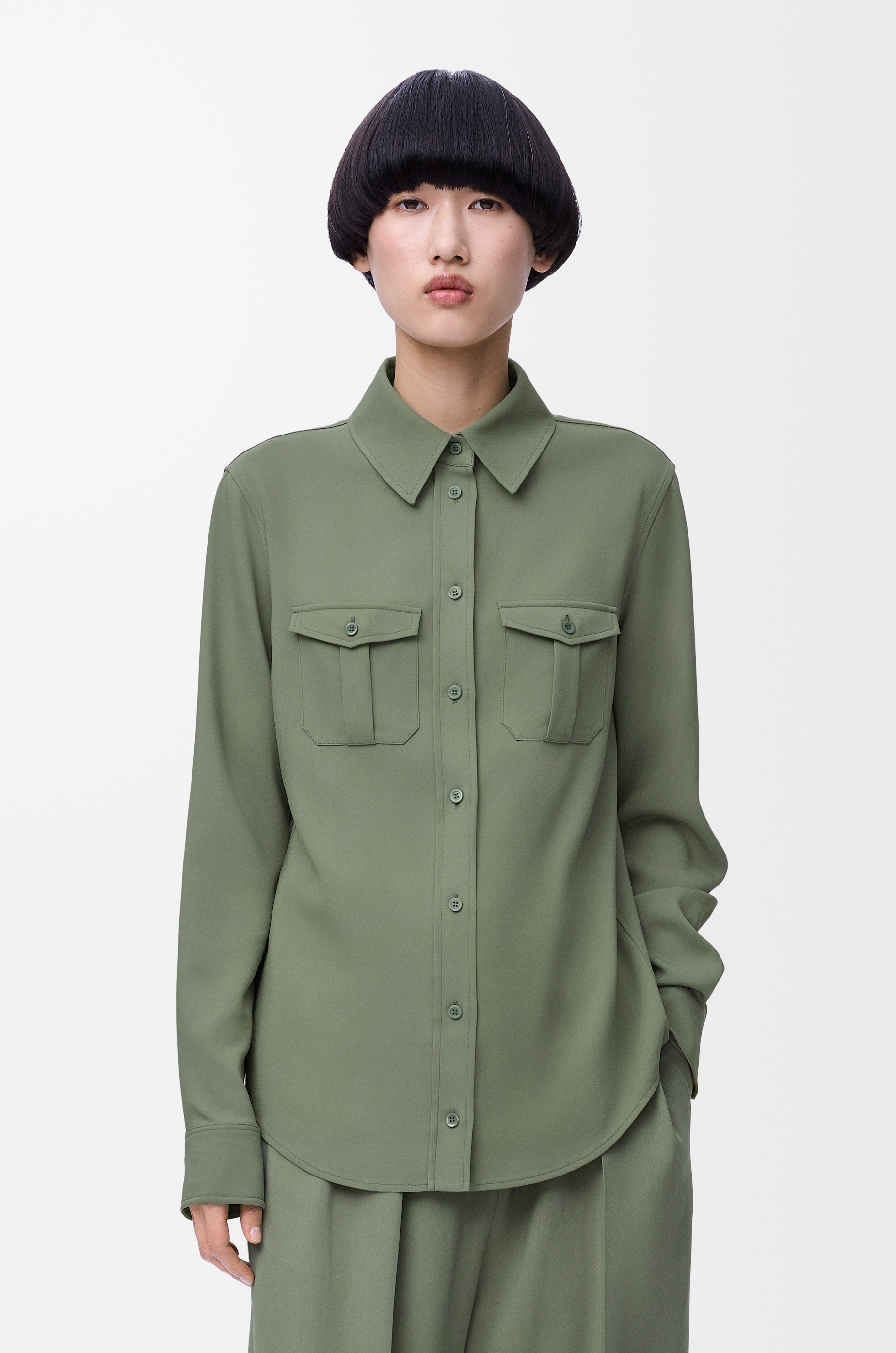 Shirt  in stretch viscose - 3