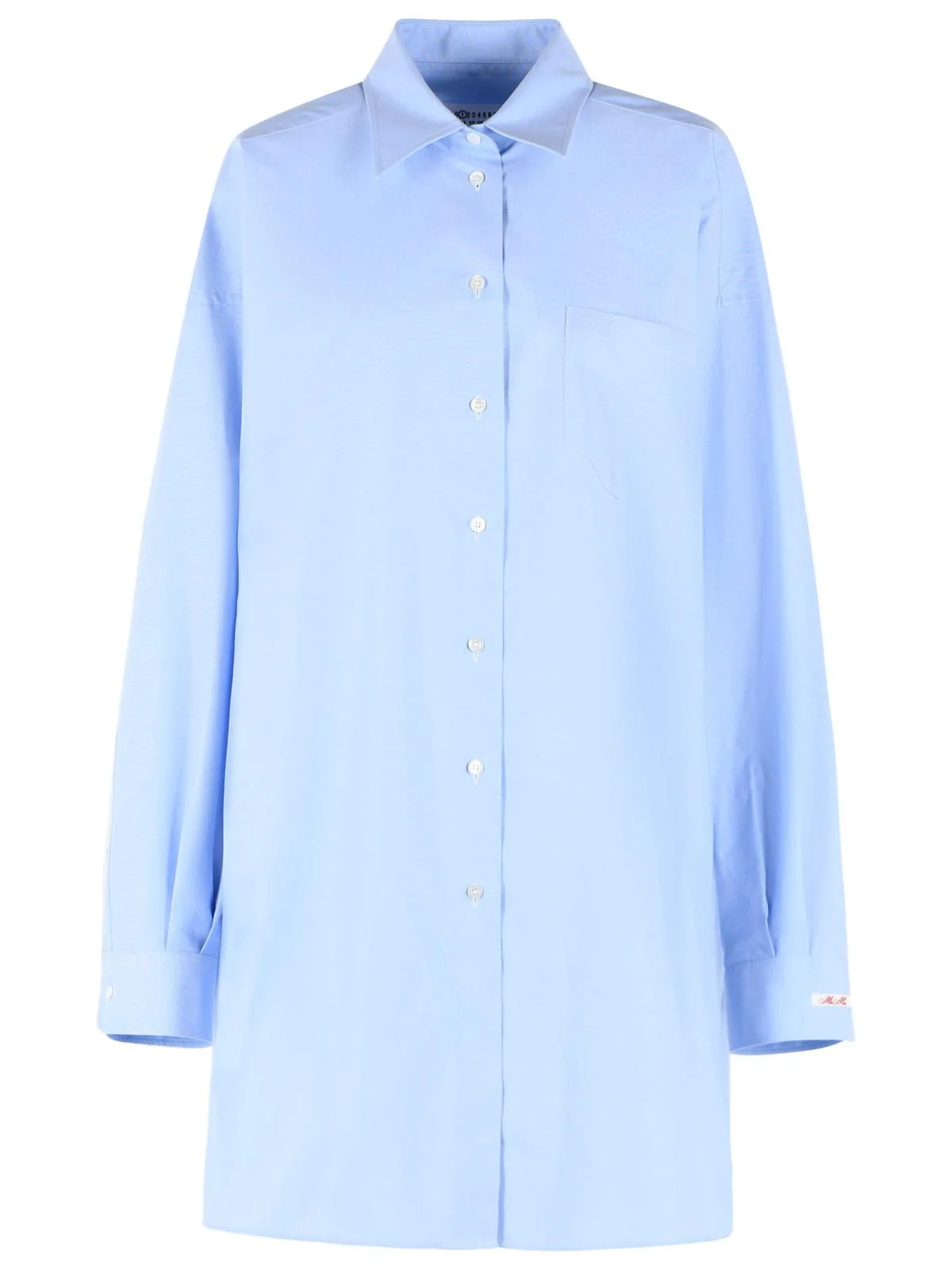 Maison Margiela Light Blue Cotton Shirt Women - 1