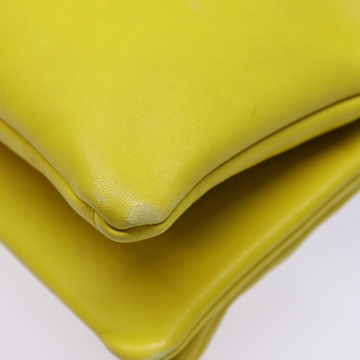 CELINE Trio Large Shoulder Bag Leather Yellow Gold - 14