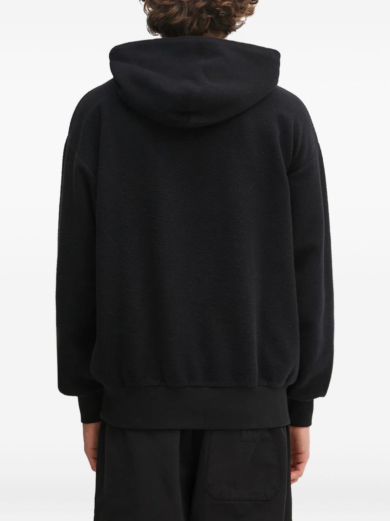 logo-embroidered hoodie 3