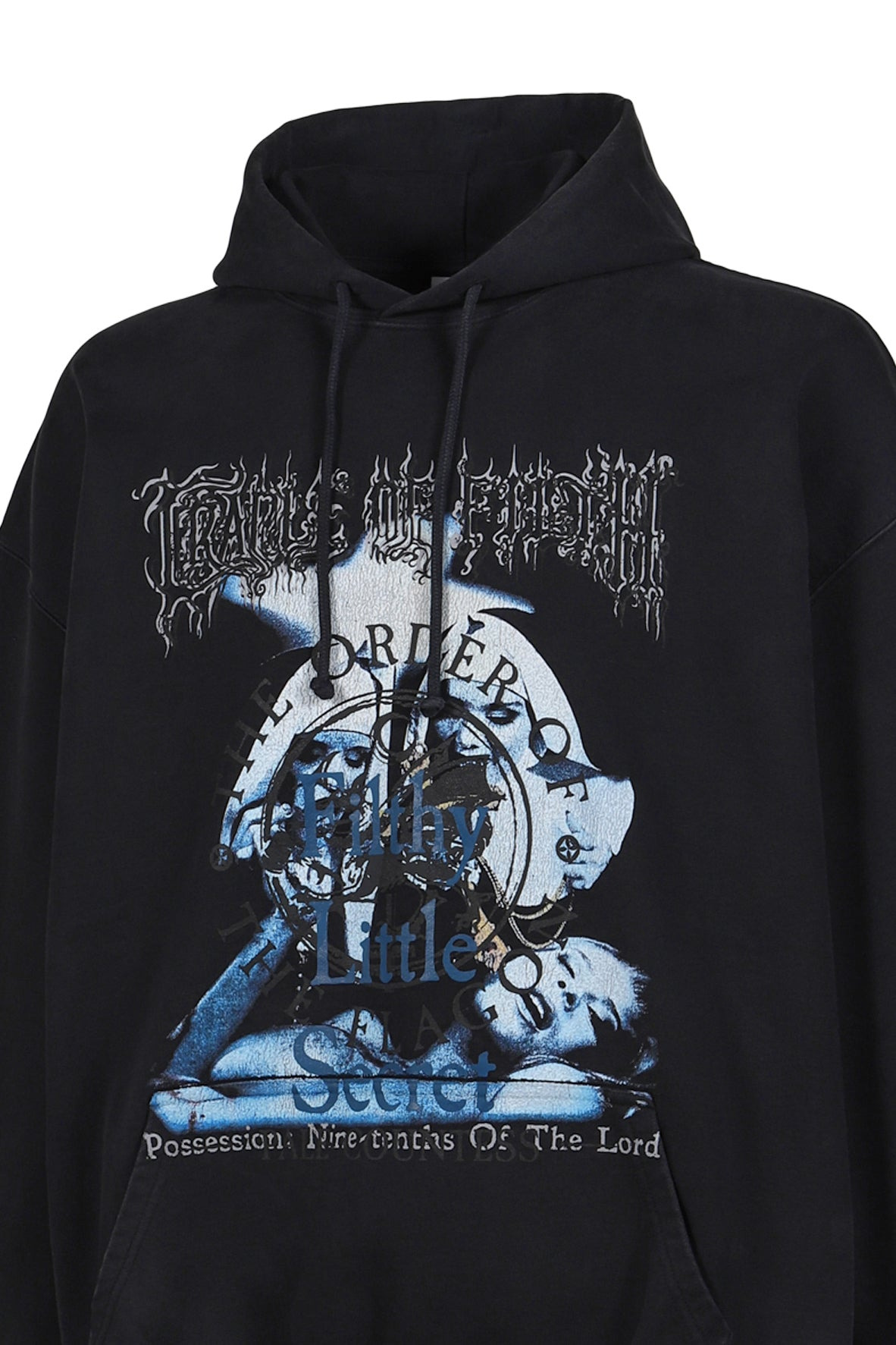 COF FILTHY SECRET OVERSIZED HOODIE / WASHED BLK - 9