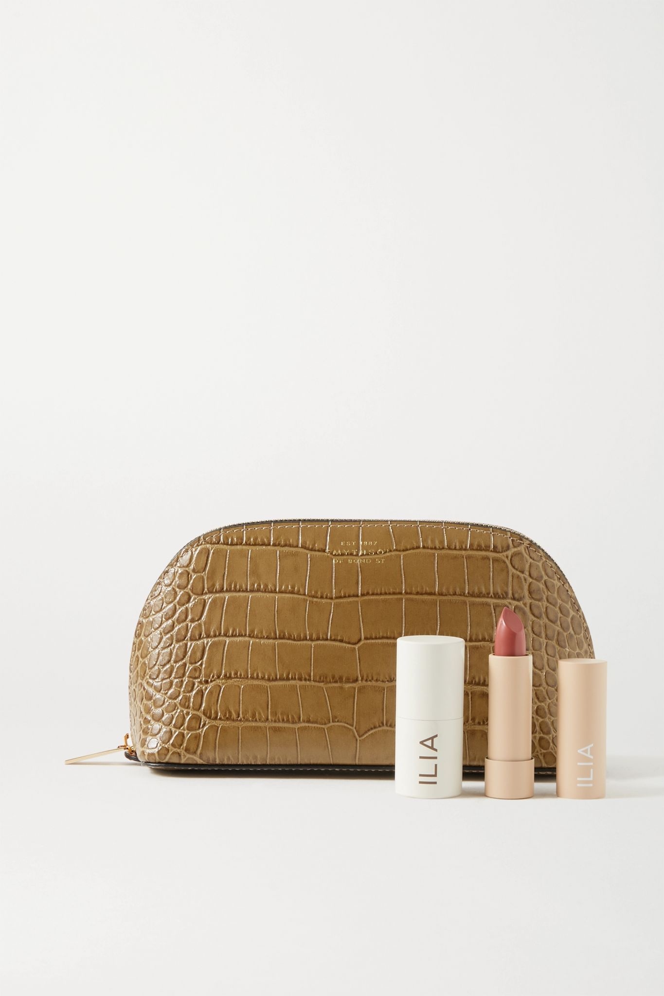 Croc-effect leather cosmetics case - 2