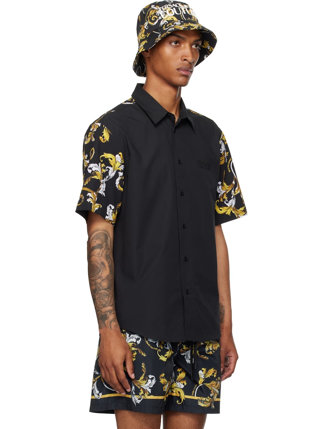 Black Outline Barocco Regular-Fit Shirt - 2