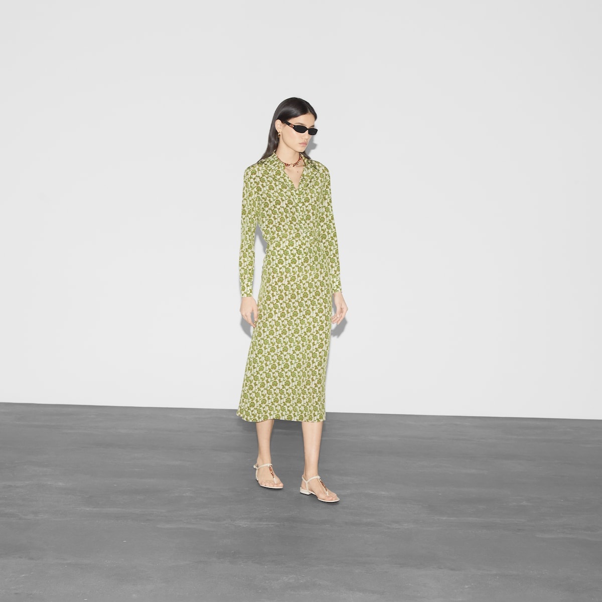 Floral print silk crêpe de chine shirt - 2