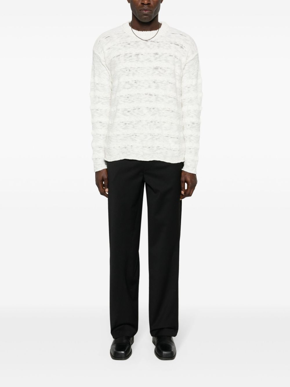 Repair crew-neck jumper - 2