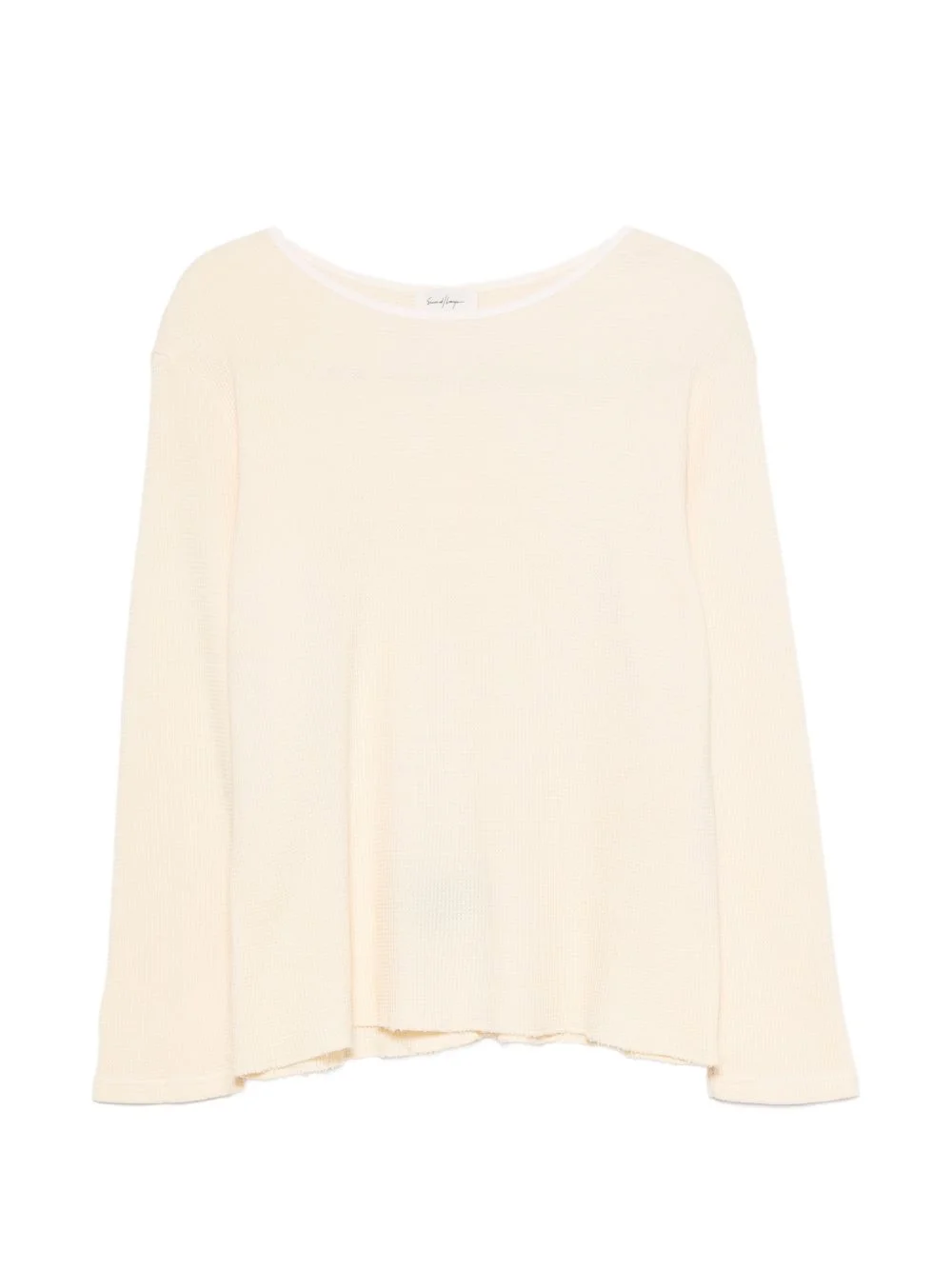 waffle-knit T-shirt - 1