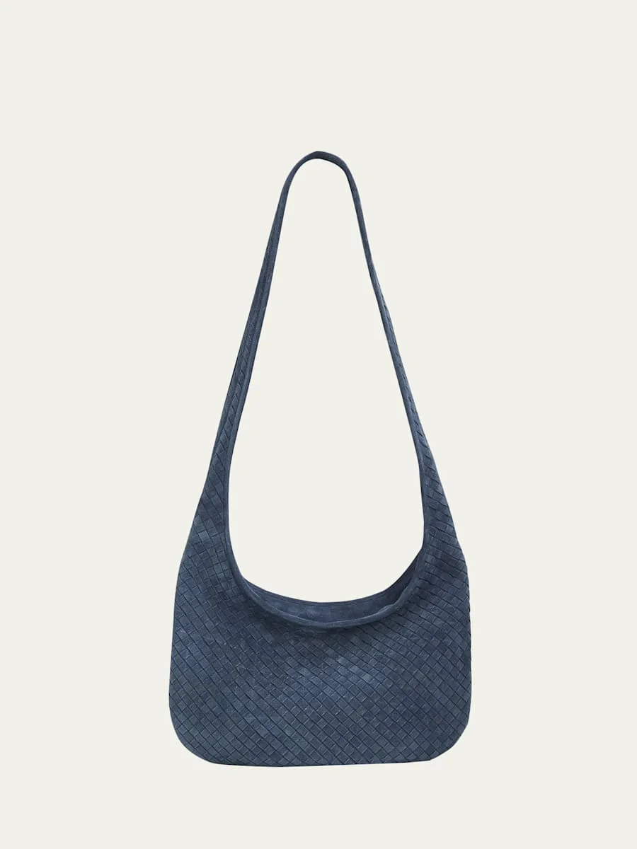 Intrecciato Suede Hobo Bag - 1
