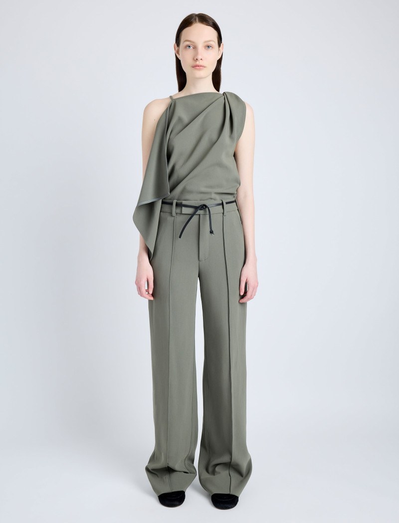 Proenza Schouler Alyssa Top in Matte Double Crepe outlook