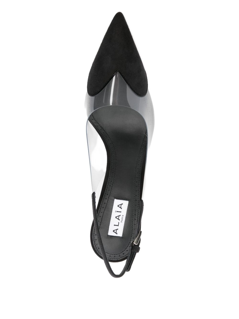 100mm Le Cœur heart-shaped slingback pumps - 4