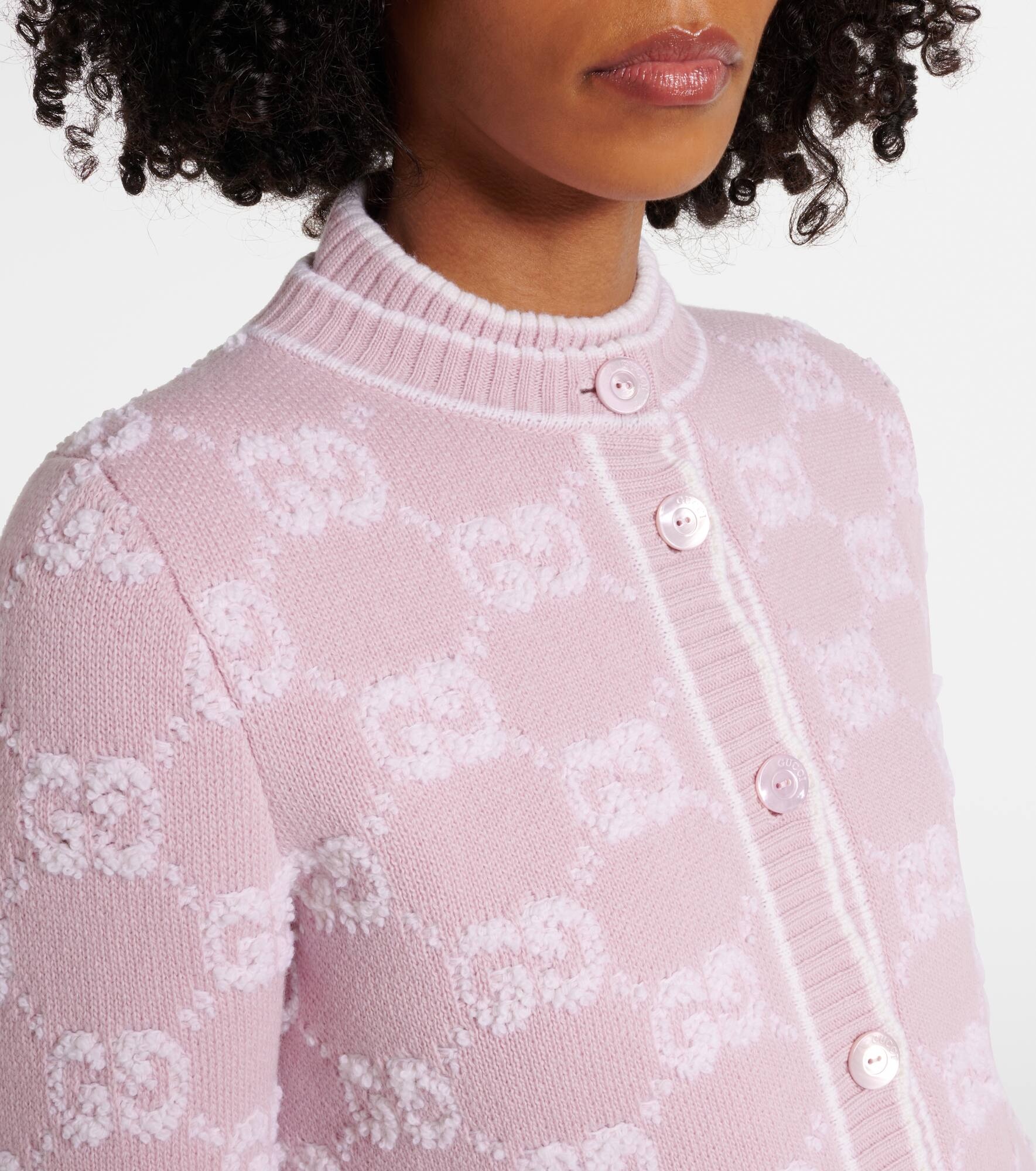 GG wool bouclé jacquard cardigan - 4