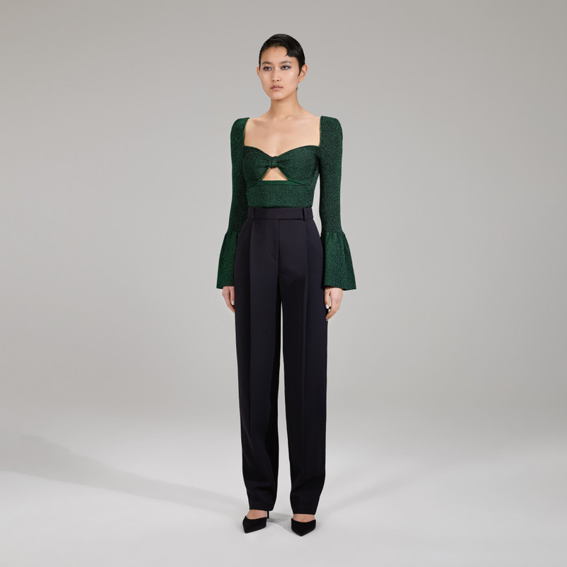 Green Lurex Knit Top 2