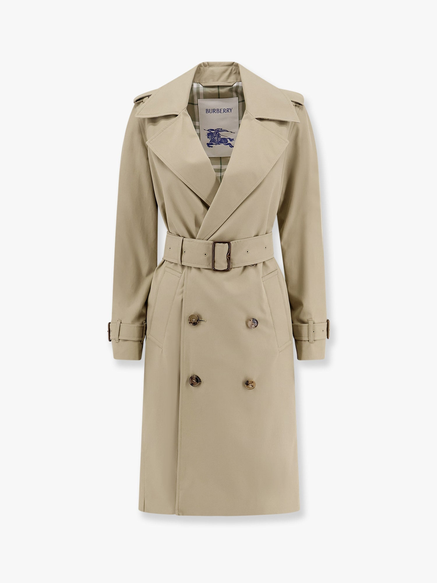 Burberry Organic Cotton Trench With Check Lining - 1