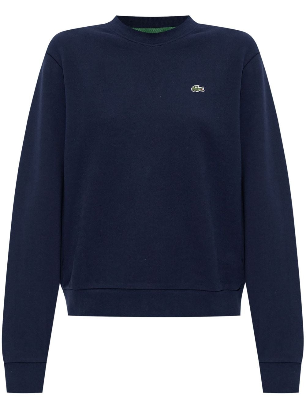 relaxed-fit fleece crew-neck sweatshirt - 1