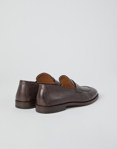 Brunello Cucinelli Calfskin penny loafers outlook