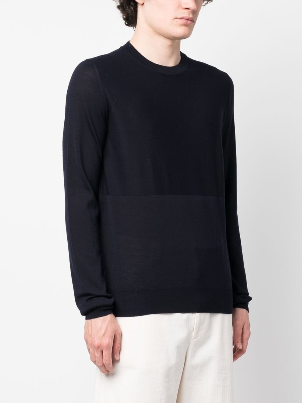 crew neck virgin wool jumper - 3