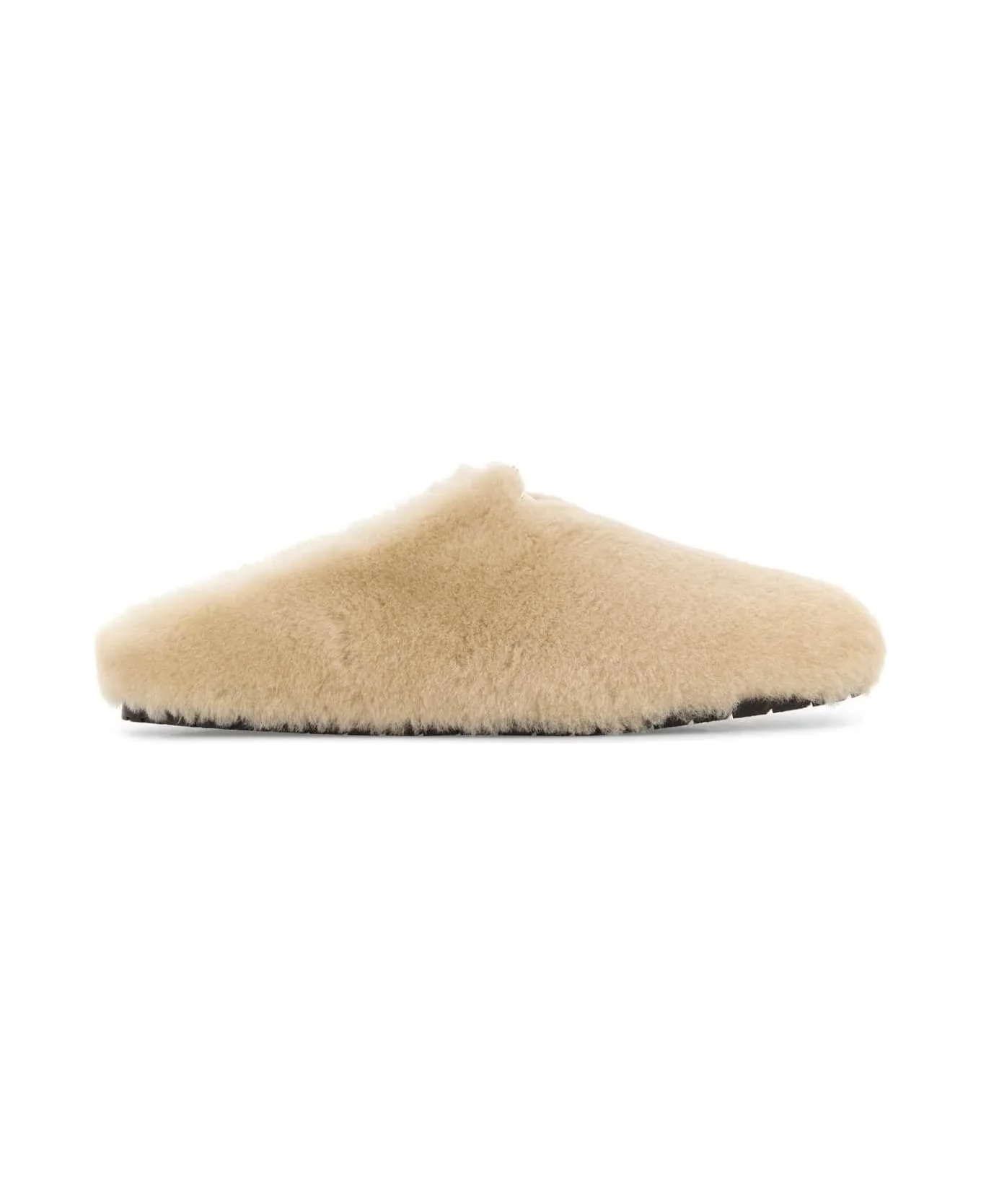 Sand Shearling Slippers - 1
