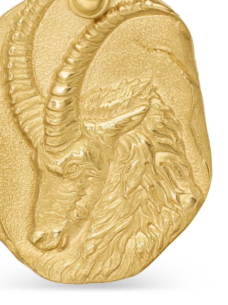 Men's Capricorn Amulet in 18K Yellow Gold, 27MM - Gold 5