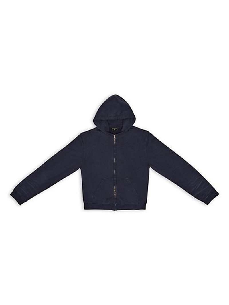 logo-patch zip-up hoodie - 1