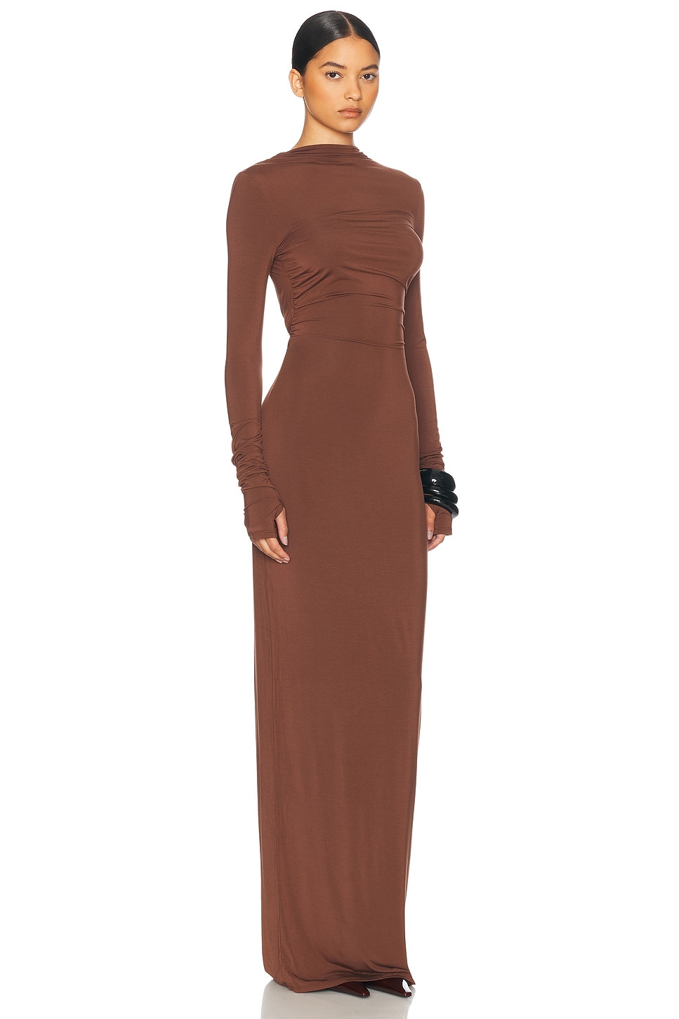 Jersey Backless Maxi Dress - 2