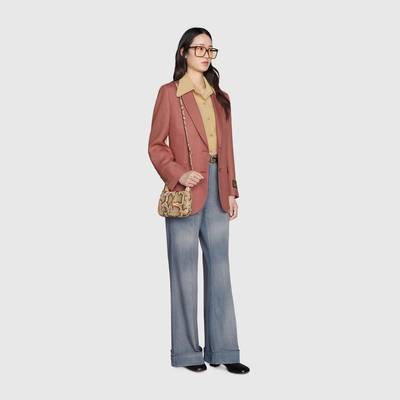 GUCCI Eco washed organic denim flare pant outlook