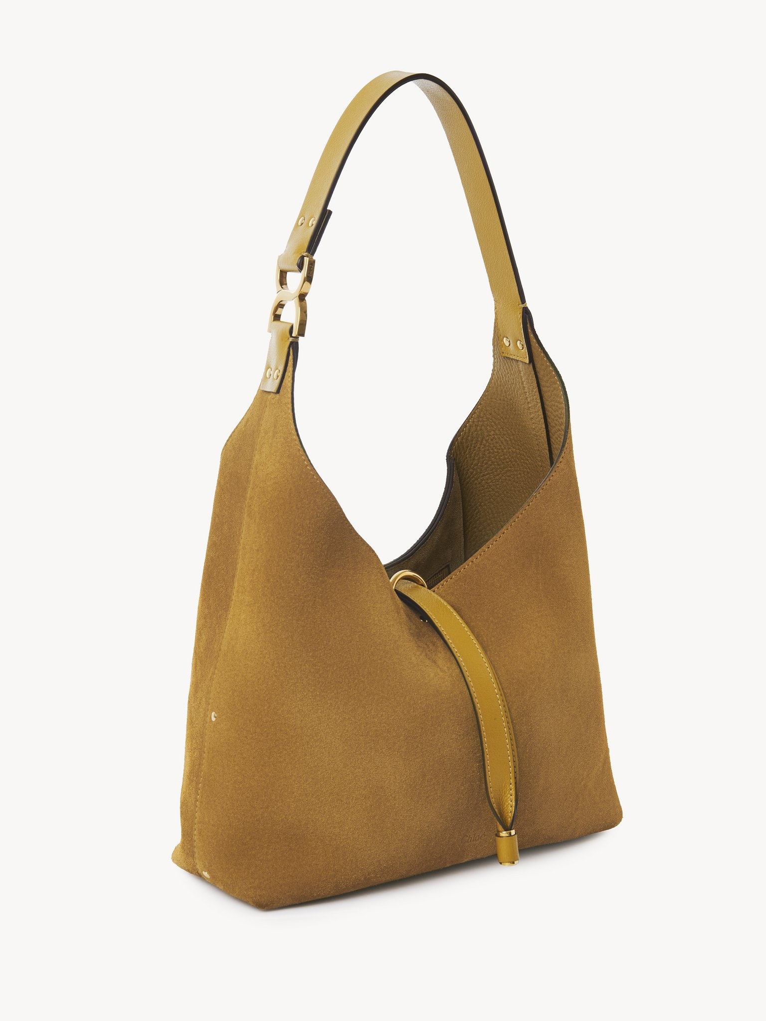 SMALL MARCIE HOBO BAG IN SUEDE LEATHER - 3