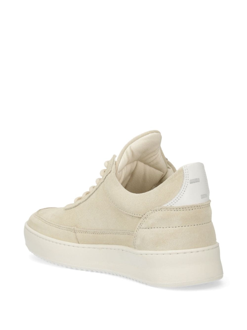 logo-embroidered suede sneakers - 3