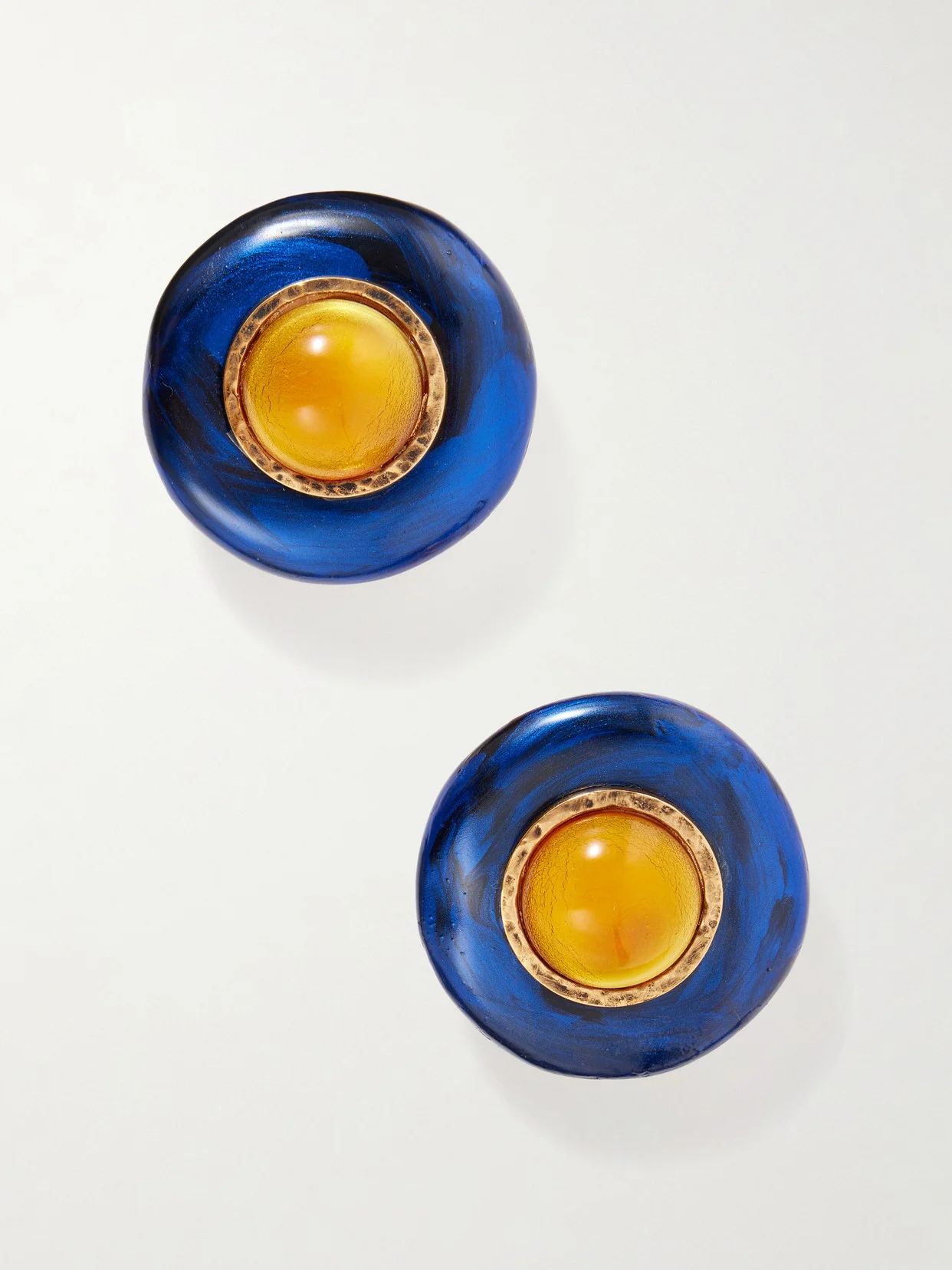 Embellished Gold-tone Earrings - 1