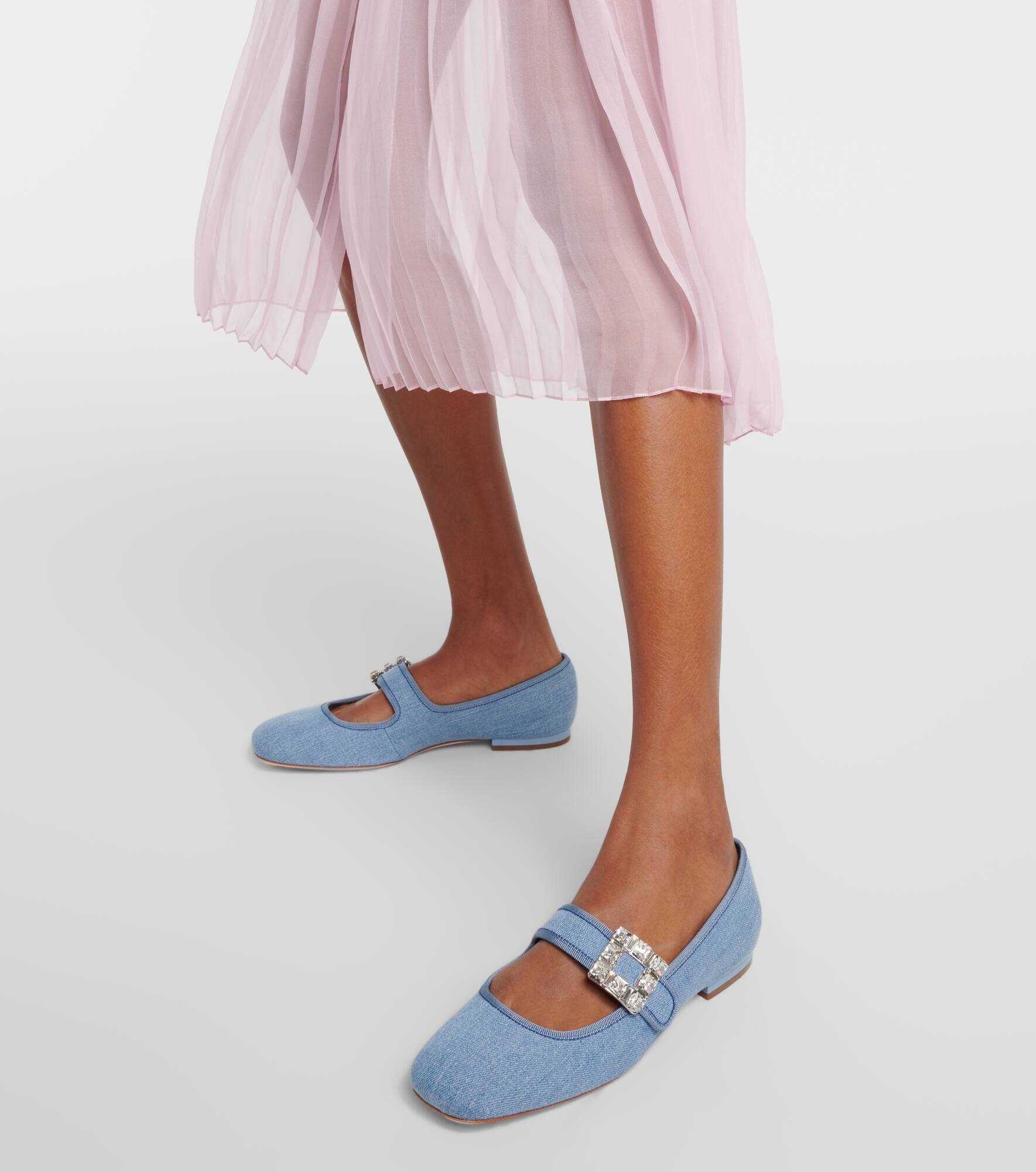 Très Vivier Strass Buckle Babies ballet flats - 4