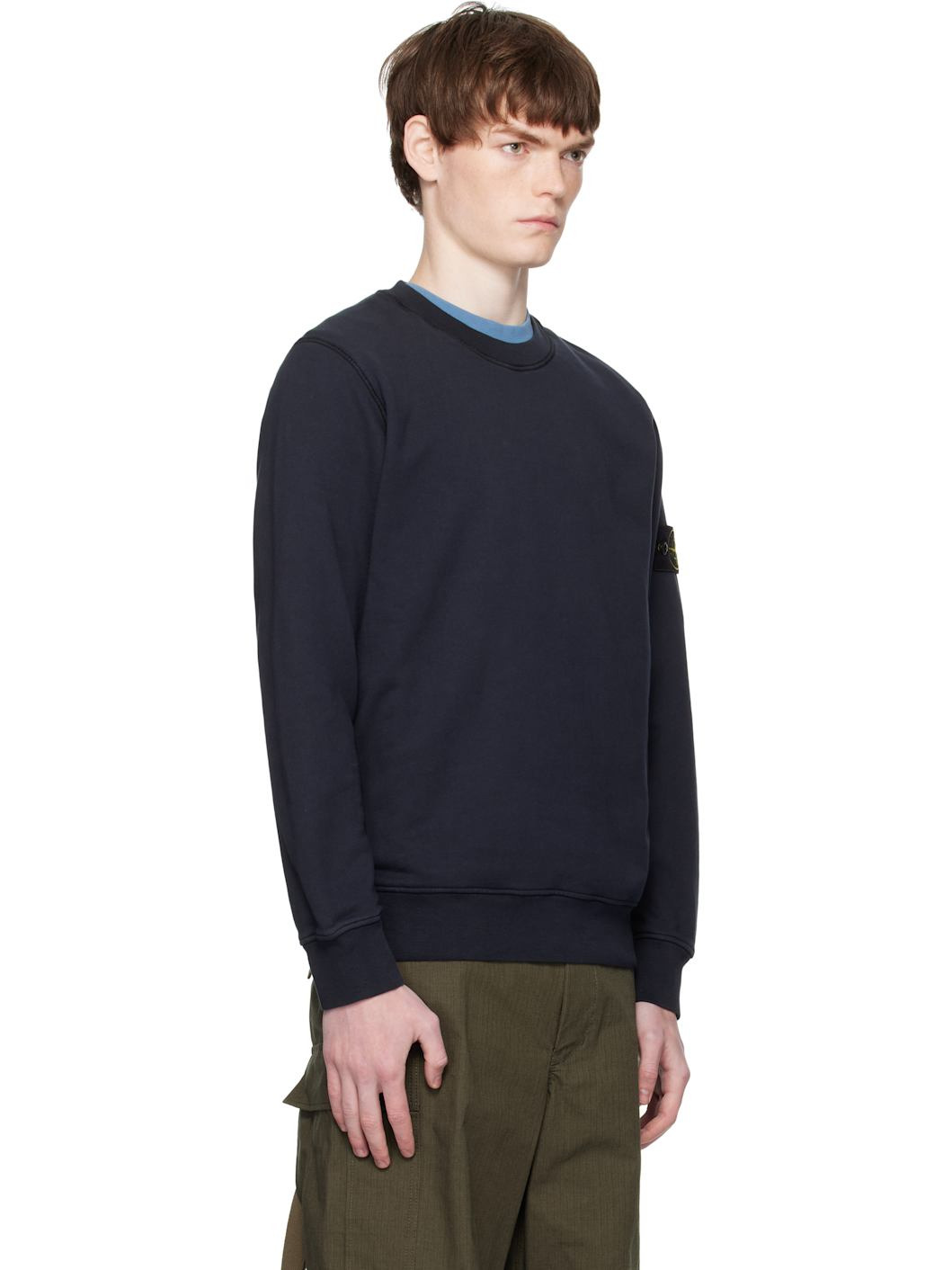 Navy 6100060 Organic Cotton Fleece Sweatshirt - 2