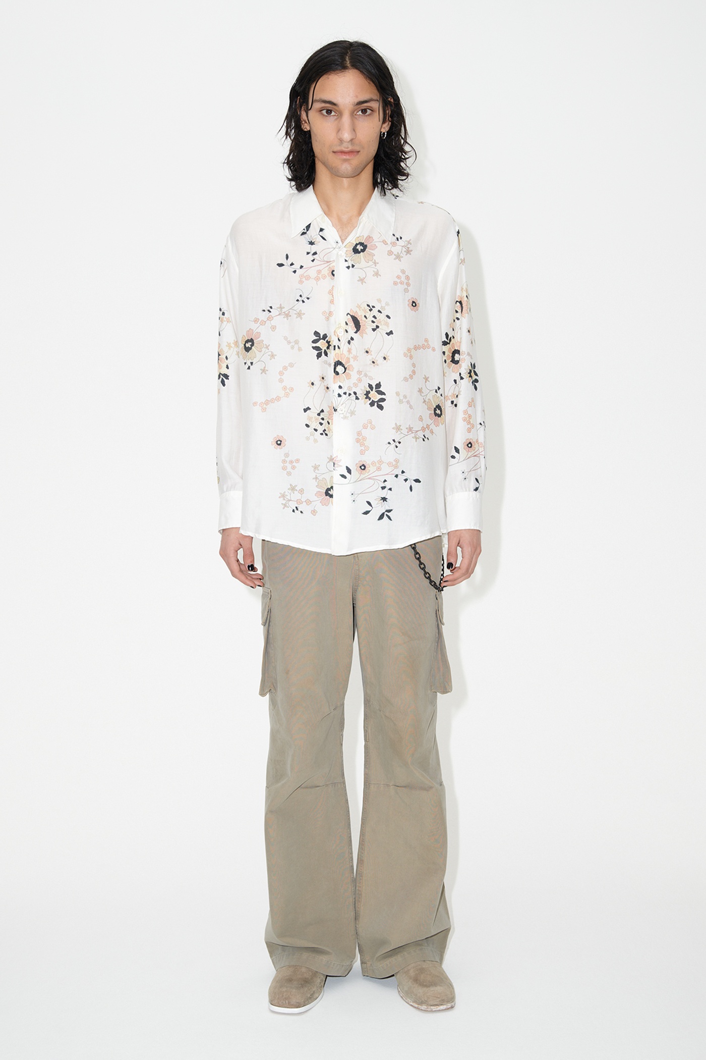 Above Shirt Eastern Flower Print - 1