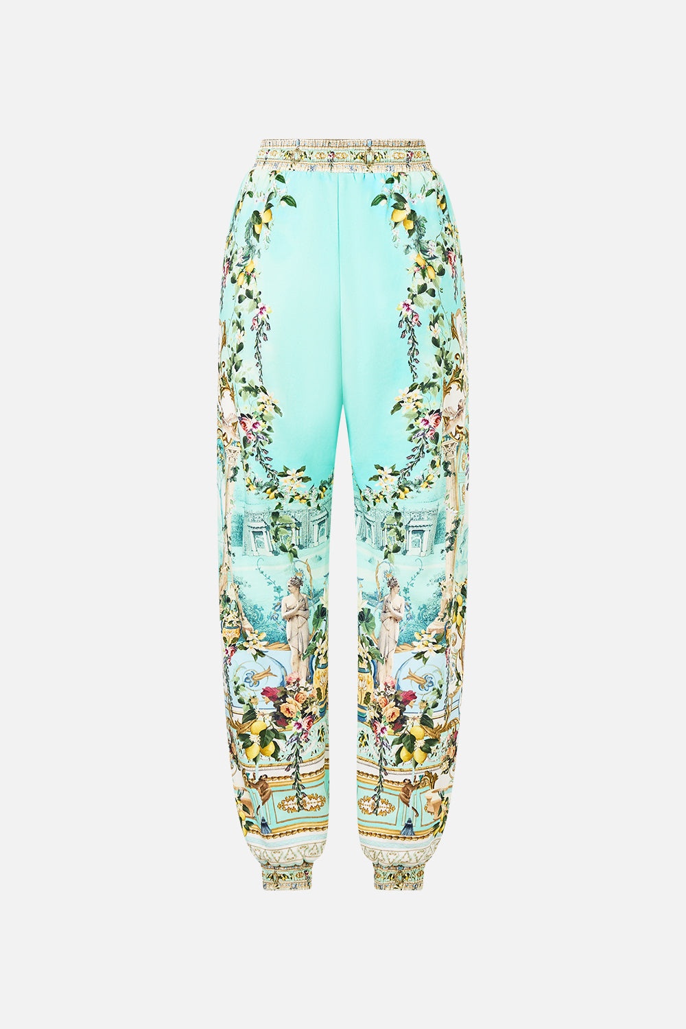 JERSEY TRACK PANT WITH SILK DETAILS - 8