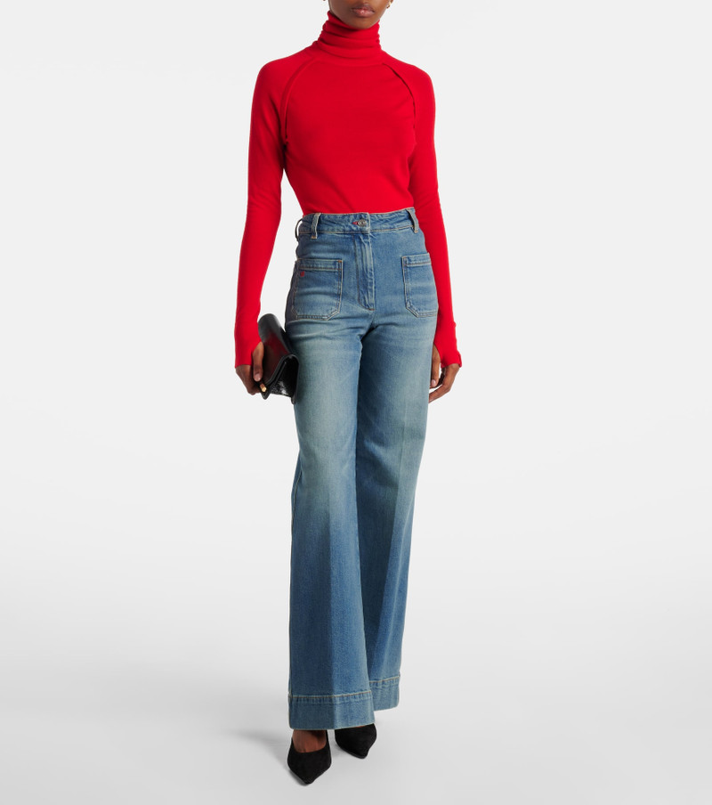 Victoria Beckham Alina wide-leg jeans outlook