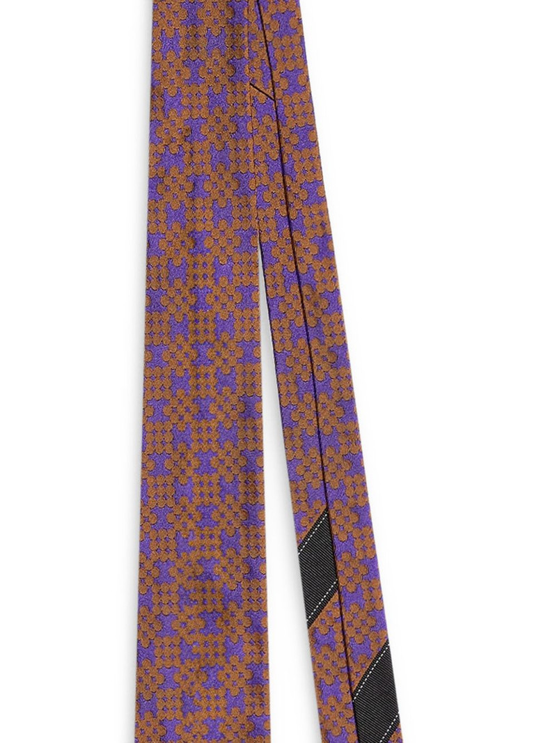 Dries Van Noten printed silk tie outlook