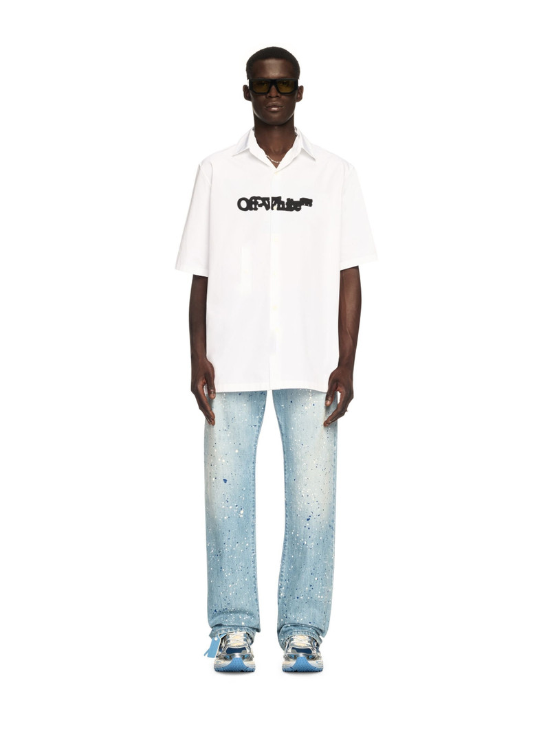 Off-White White Spray Arrow Bowling Shirt outlook