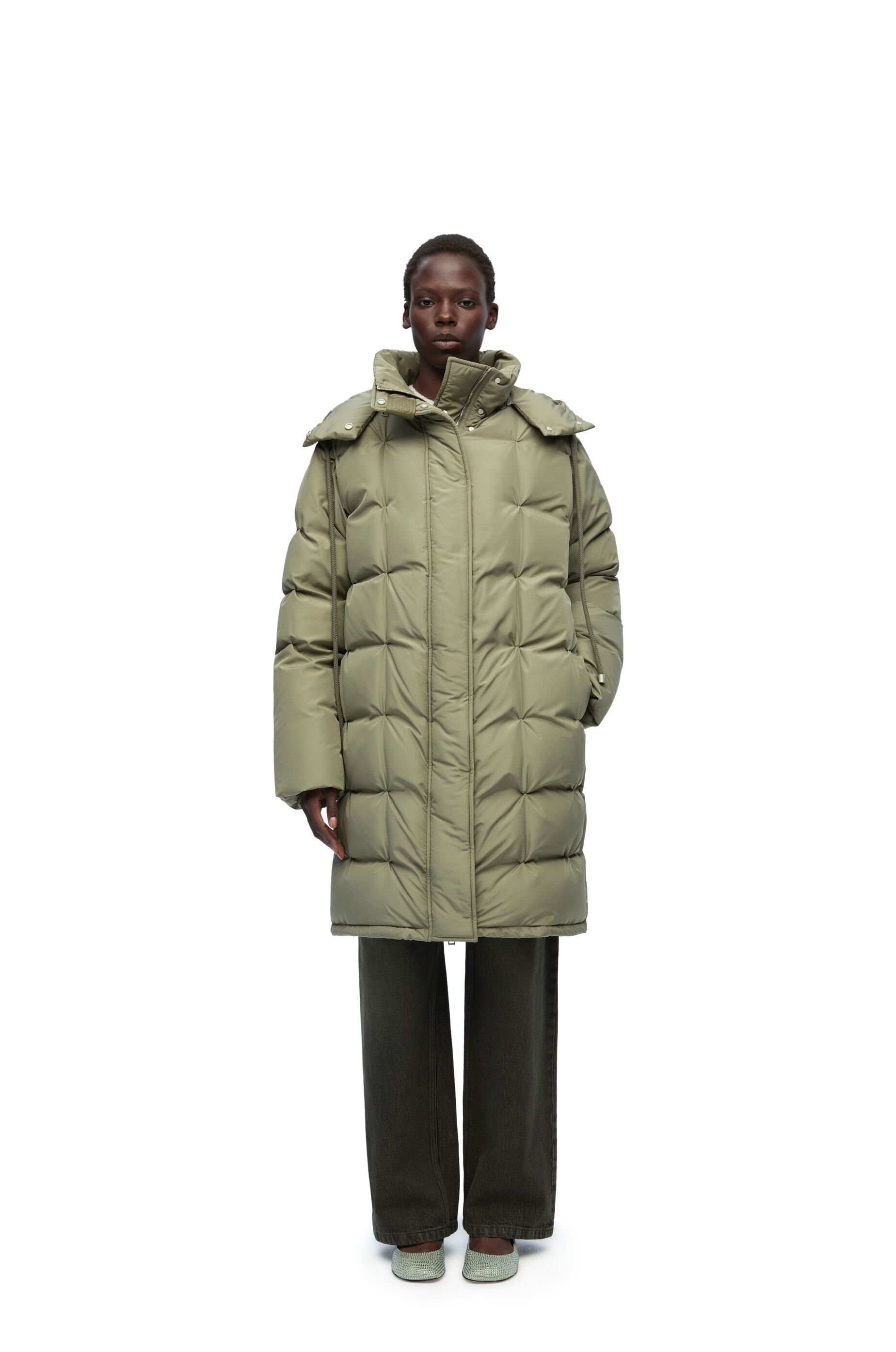 Puffer coat in nylon - 3