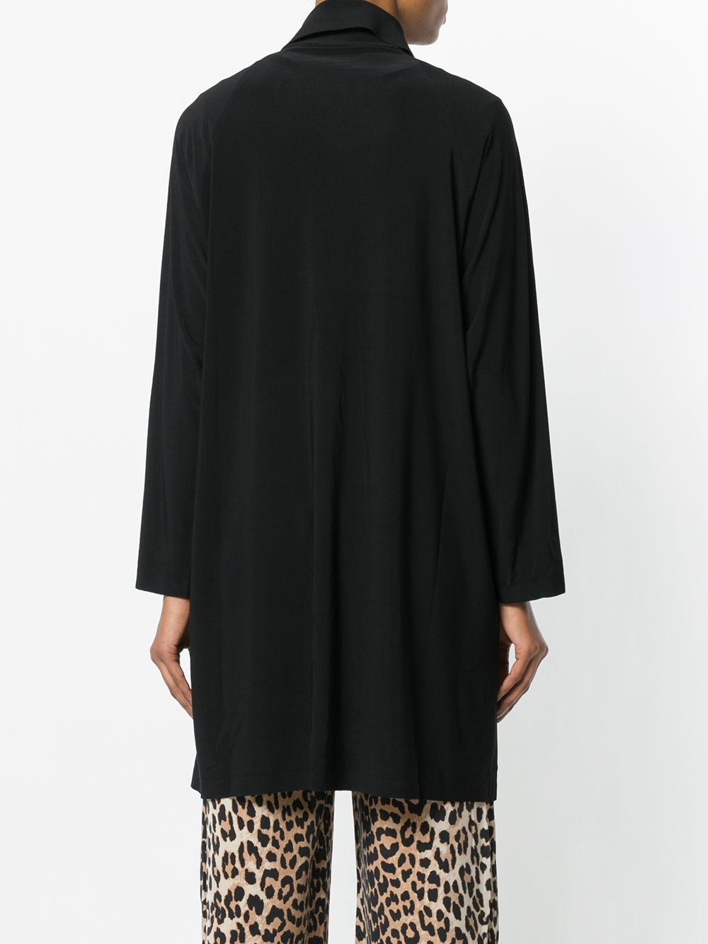collared long-line cardigan - 4