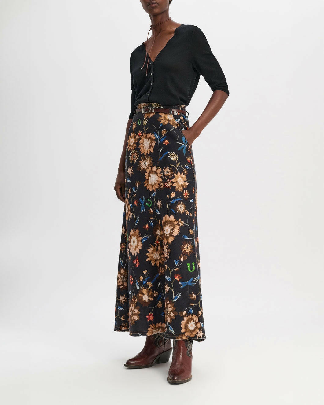 FLORAL EASE II SKIRT - 5