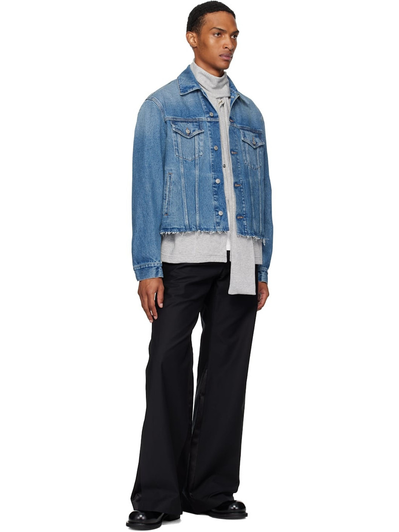 MM6 Maison Margiela Black Flared Trousers outlook