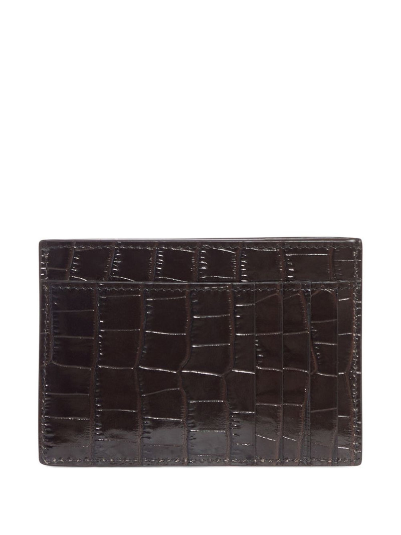 TOM FORD crocodile-effect leather wallet outlook