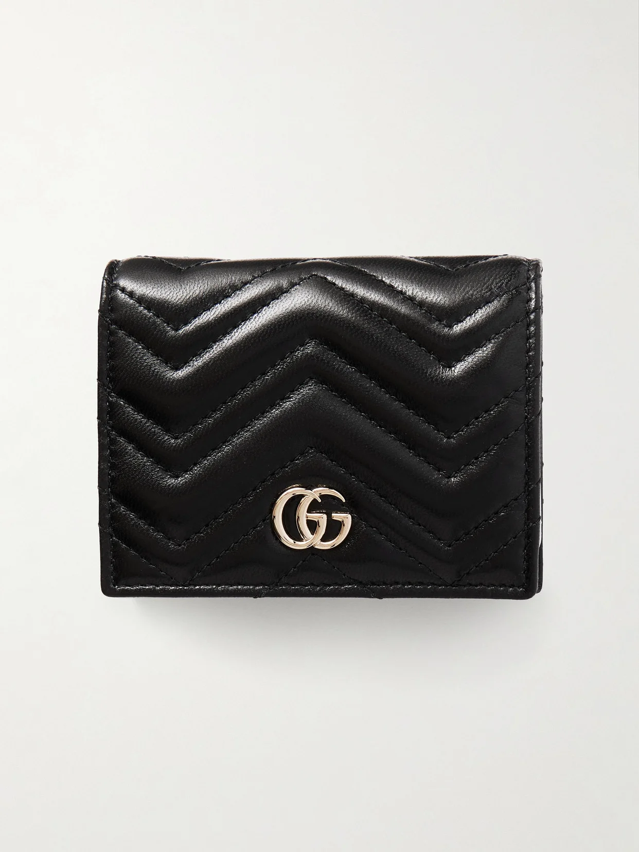 Gg Marmont Small Quilted Leather Wallet - 1